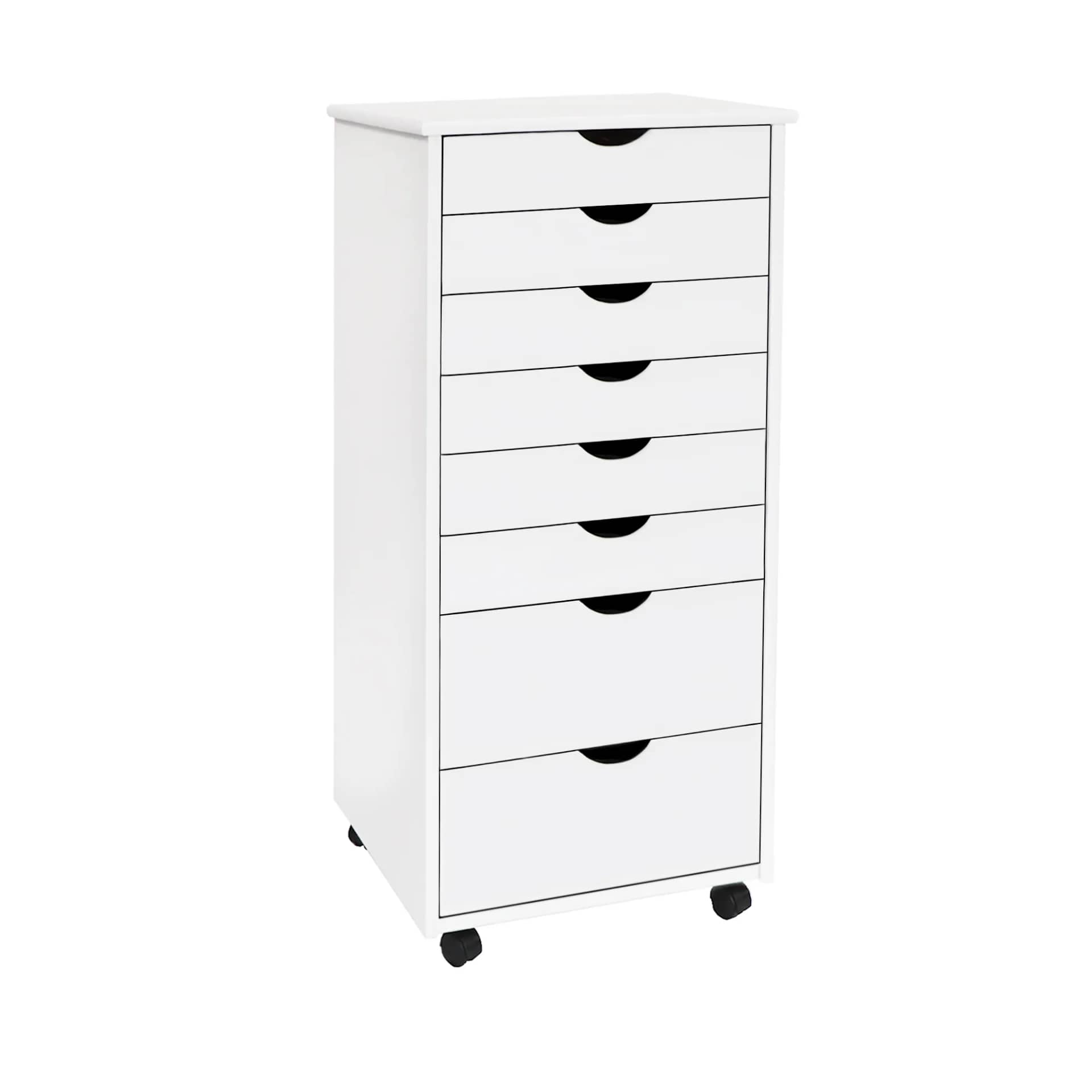 8 Drawer Wide Rolling Cart Ultimate organization with a versatile 6+2 drawer layout. - view 10
