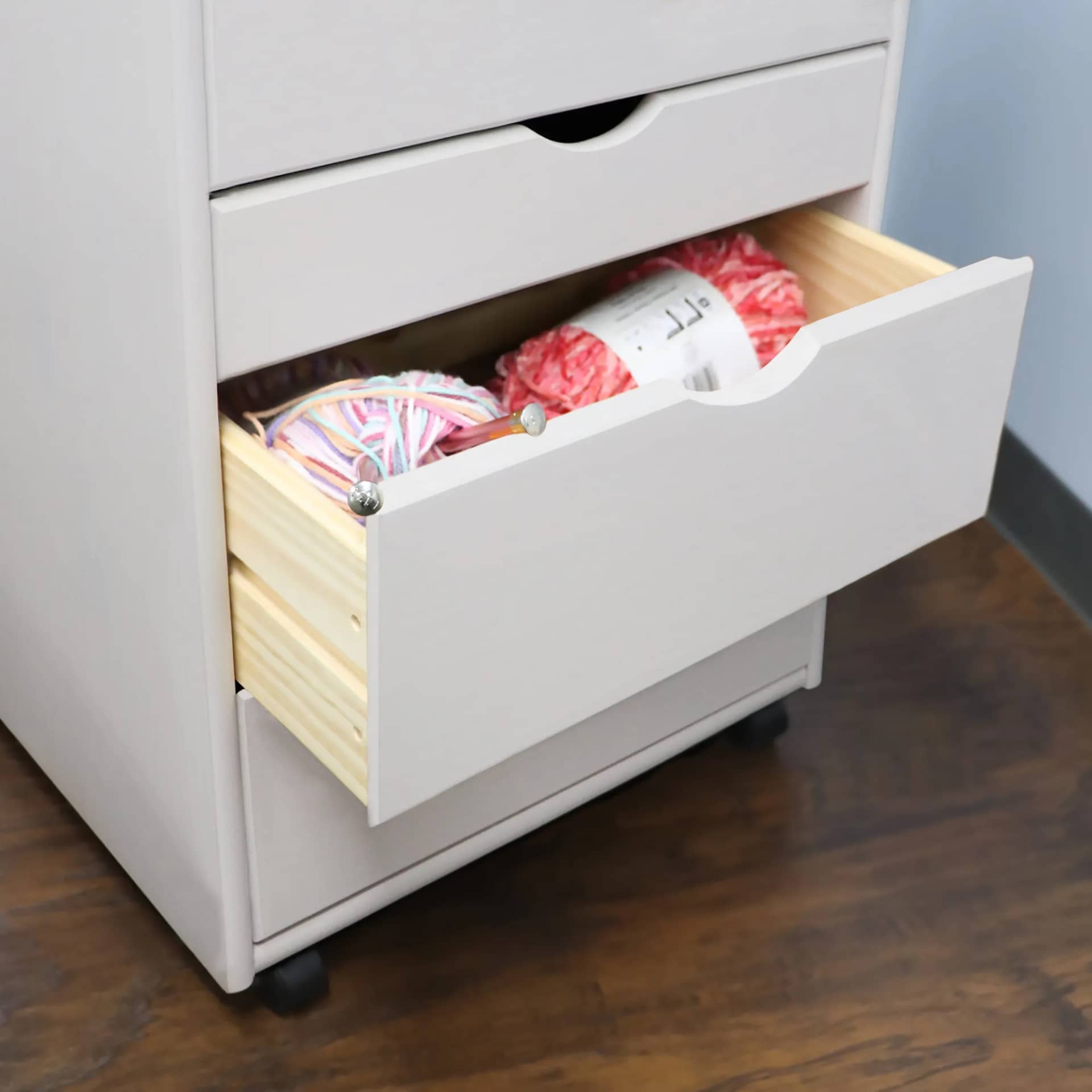 8 Drawer Wide Rolling Cart Ultimate organization with a versatile 6+2 drawer layout. - view 12